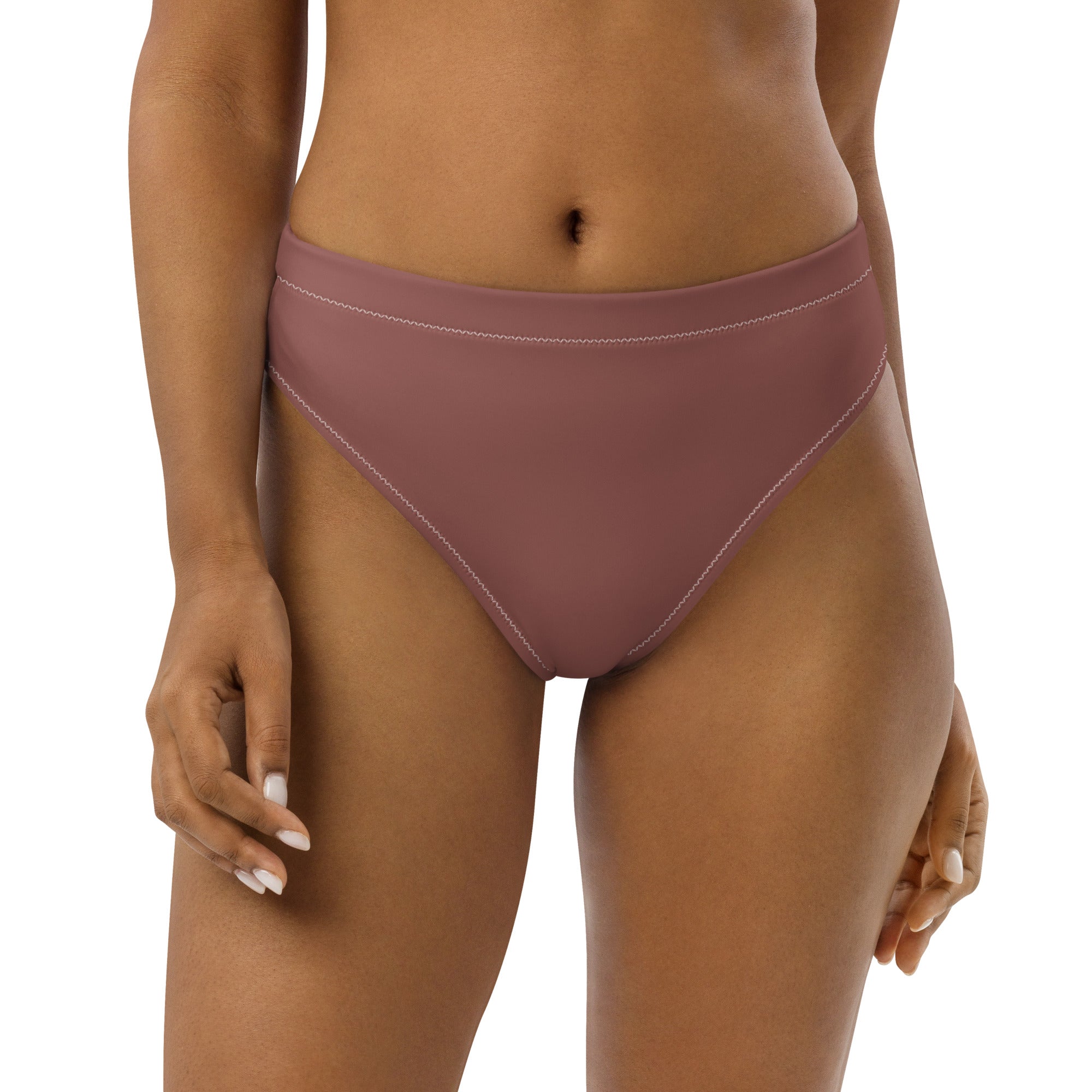 Recycled bikini bottoms in taupe color