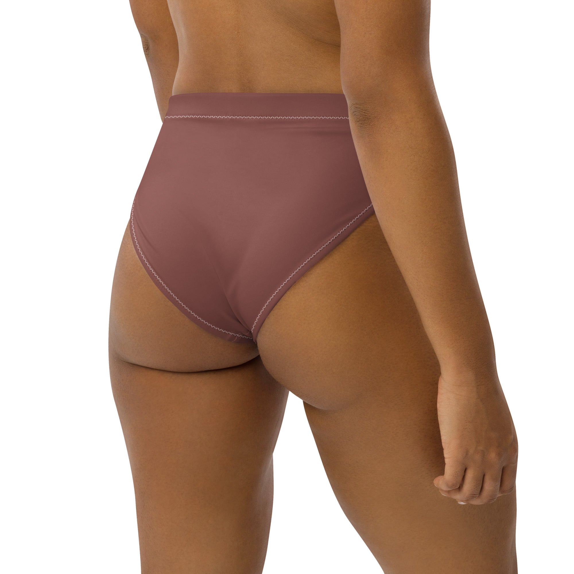 Recycled bikini bottoms in taupe color