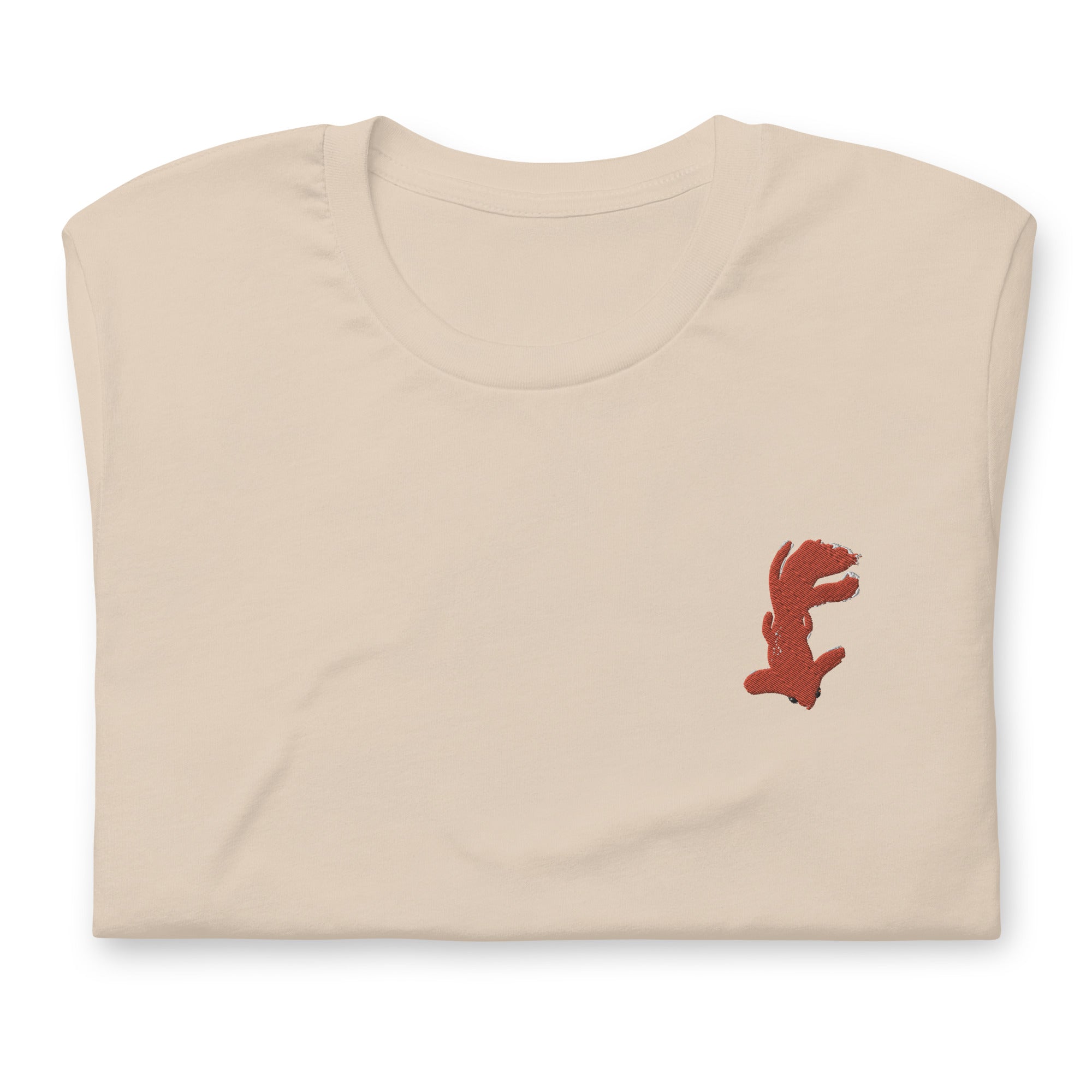 Carp Embroidery Short Sleeve T-Shirt