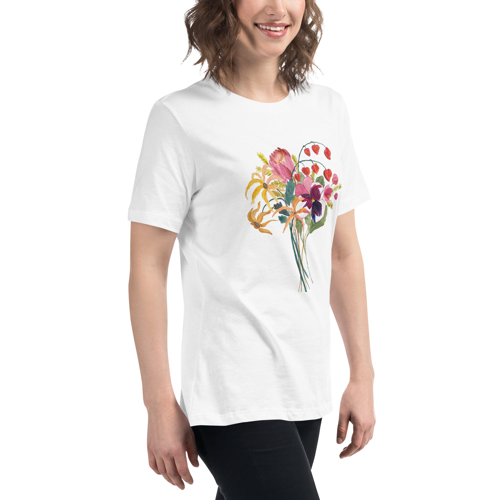 'Bouquet me up' short sleeve t-shirt